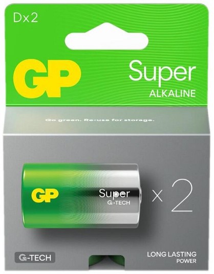 Батарейка GP Super Alkaline D/R20 Super