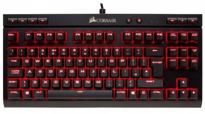 Клавіатура дротова Corsair K63 RGB Cherry MX Red (CH-9115020-RU) USB