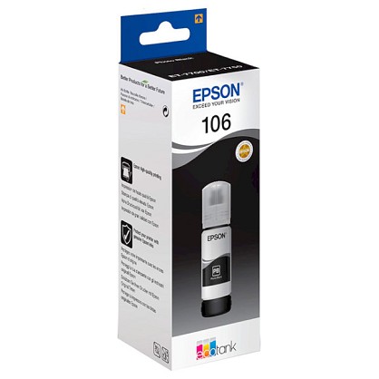 Чорнило Epson 106 Photo Black (C13T00R140)