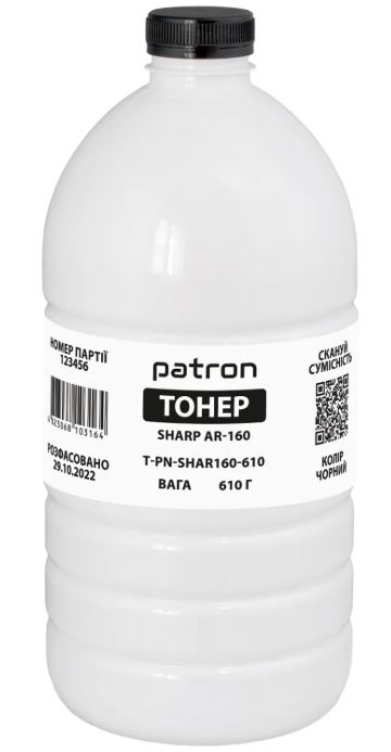 Тонер Patron Sharp AR-160 610 г Black (PN-SHAR160-610)