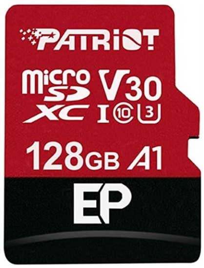 Карта пам'яті Patriot MicroSDXC 128GB Class 10 UHS-I/U3 + SD-adapter (PEF128GEP31MCX)