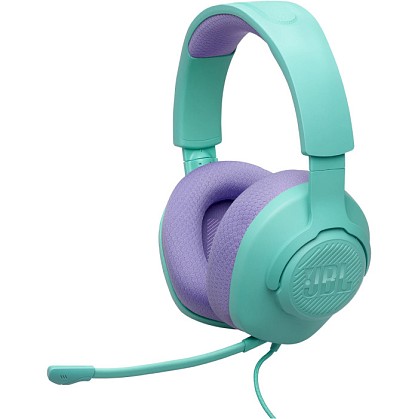 Навушники JBL Quantum 100M2 Cyan (JBLQTUM100M2CYN)