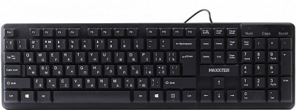 Клавіатура дротова Maxxter KBM-U01-UA USB Black