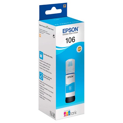 Чорнило Epson 106 Cyan (C13T00R240)