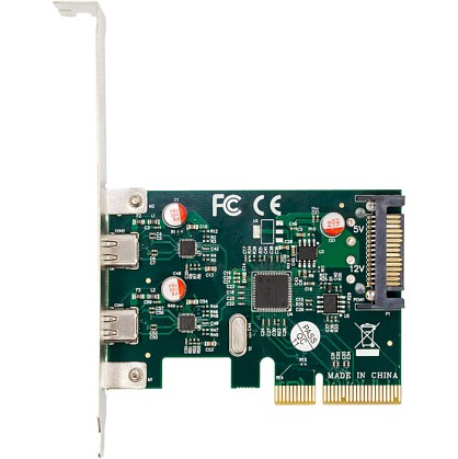 Плата розширення Frime PCI-E to USB3.1 TYPE-C (2 порта) ASM1142 (ECF-PCIEtoUSB010.LP)