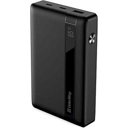 УМБ (Power Bank) ColorWay 20000mAh 65W Black (CW-PB200LPA3BK-PDD)