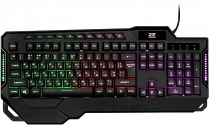 Клавіатура ігрова 2E Gaming KG340 LED Ukr Black (2E-KG340UBK)