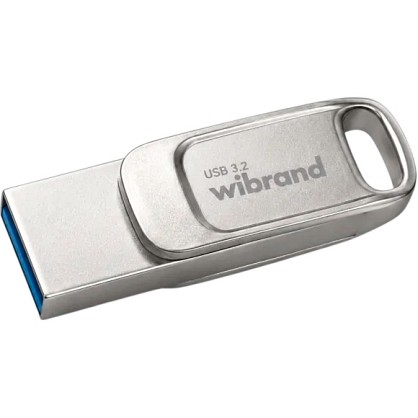 Флеш пам'ять USB Wibrand Bee 128GB USB 3.2 Gen1 + Type-C Silver (WI3.2TC/BE128TC039S)