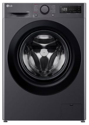 Прально-сушильна машина LG F4DR509SBM (9/6 кг,1400 об, графіт)