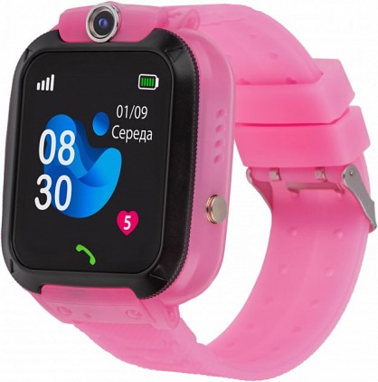 Смарт-годинник AmiGo GO007 FLEXI GPS Pink
