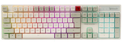 Клавіатура дротова A4Tech Bloody B230N White