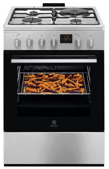 Плита комбінована Electrolux LKM660222X (60 см,3+1)