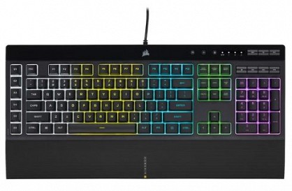 Клавіатура дротова Corsair K55 RGB Pro Black (CH-9226765-RU) USB