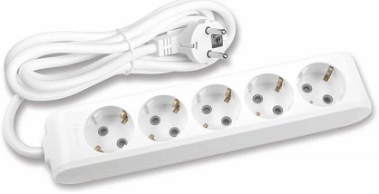 Подовжувач Panasonic X-tendia із заземленням 5 гнізд, 3 м (WLTB04532GR-UA)