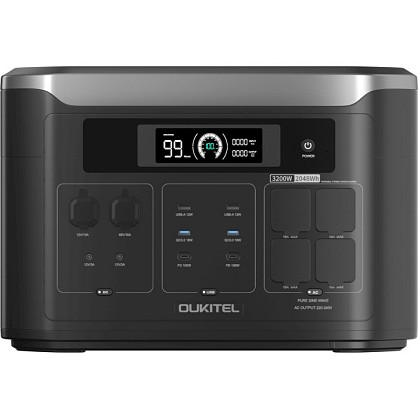 Зарядна станція Oukitel BP3000E / 3200 Вт / 2048 Вт⋅год / LiFePO4