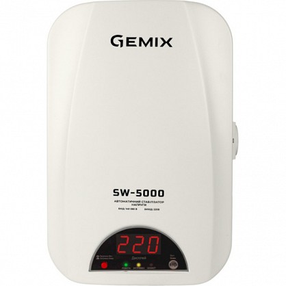 Стабілізатор напруги Gemix SW-5000 5000 ВА/3000 Вт