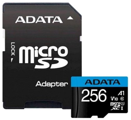 Карта пам'яті A-DATA Premier microSDXC 256GB UHS-I U1 A1 V10 (AUSDX256GUICL10A1-RA1)
