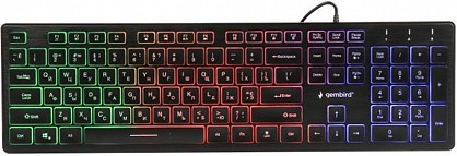 Клавіатура дротова Gembird KB-UML-01-UA USB Black з підсвіткою