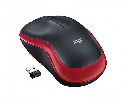 Миша Logitech M185 (910-002240) Red USB