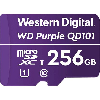 Карта пам'яті Western Digital microSDXC Purple SC QD101 256GB UHS-I Class 10 (WDD256G1P0C)