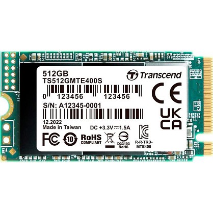 SSD диск Transcend M.2 2242 512GB (TS512GMTE400S)