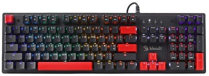 Клавіатура дротова A4Tech Bloody S525N (Fire Black)